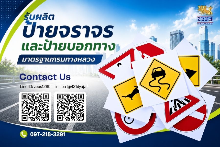 รับผลิตป้ายจราจร รับผลิตป้ายจราจร